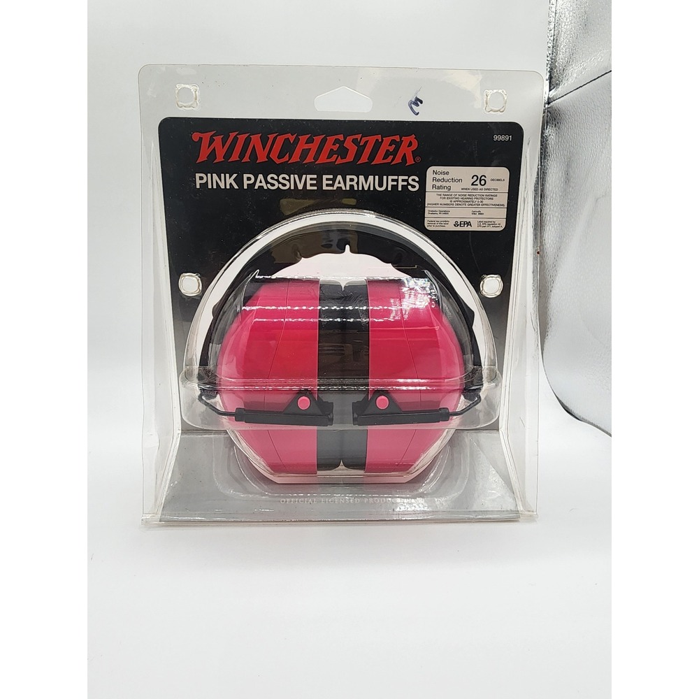Winchester Pink Passive Earmuffs Shooting Hearing Protection 26dB NRR One Size